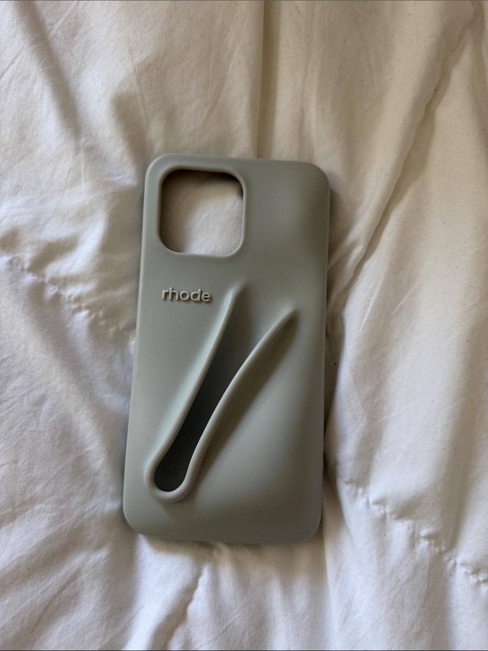 RHODE Silicone Phone Case - Light Gray